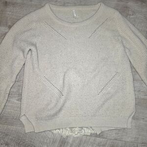 POL Women's Cream Sweater